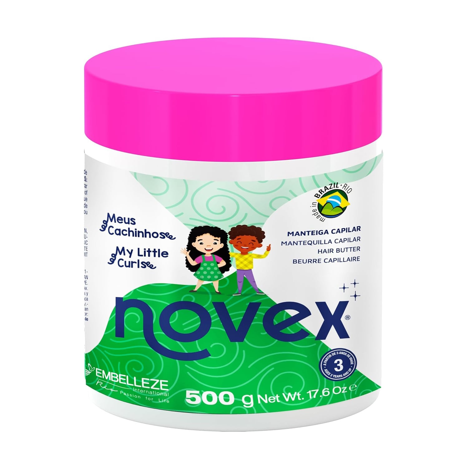 Дитячий крем для укладання волосся Novex My Little Curls Children`s Styling Cream, 500 г